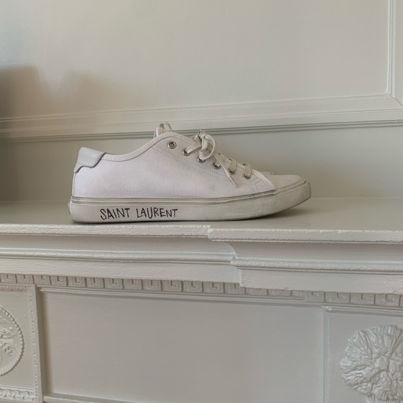 Saint Laurent Malibu distressed effect sneakers - Picture 2 of 4